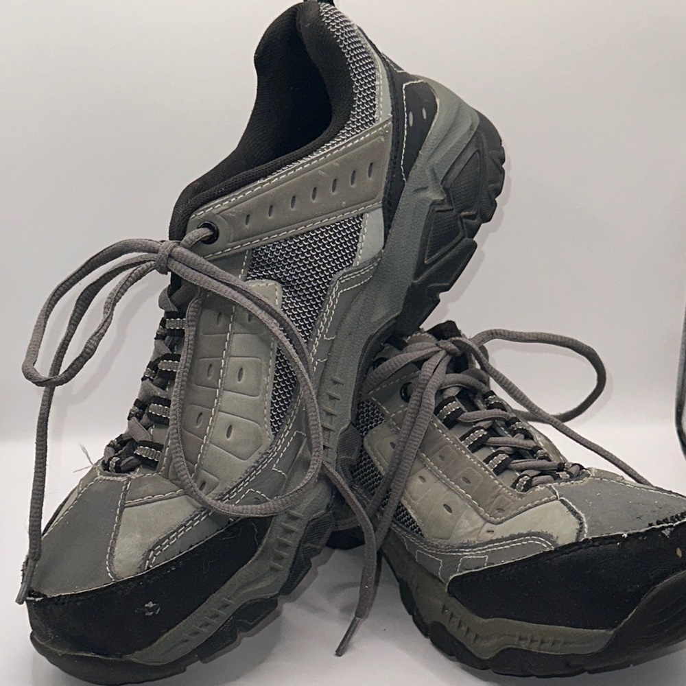 Brahma Men's Gray & Black Steele Toe Shoes